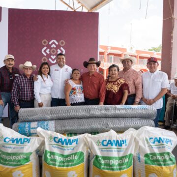 Con116 mdp para ganadería, apicultura y caminos rurales el Renacimiento Maya cumple al campo yucateco