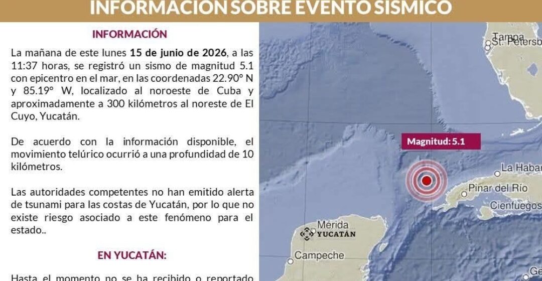 Sismo en Cuba 5.1de nuevo tiembla replica se siente en el Cuyo y San Felipe