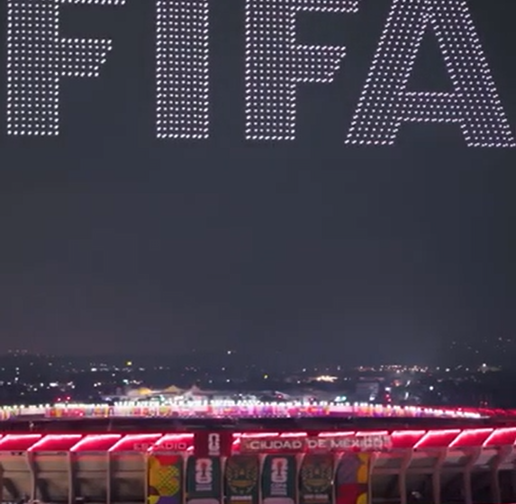 fiff Monumental espectáculo de drones da la bienvenida al Mundial 2026 en México y Canadá