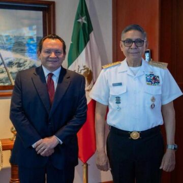 huacho Gobernador Díaz Mena y Secretario de Marina impulsan la transformación histórica del Puerto de Altura de Progreso