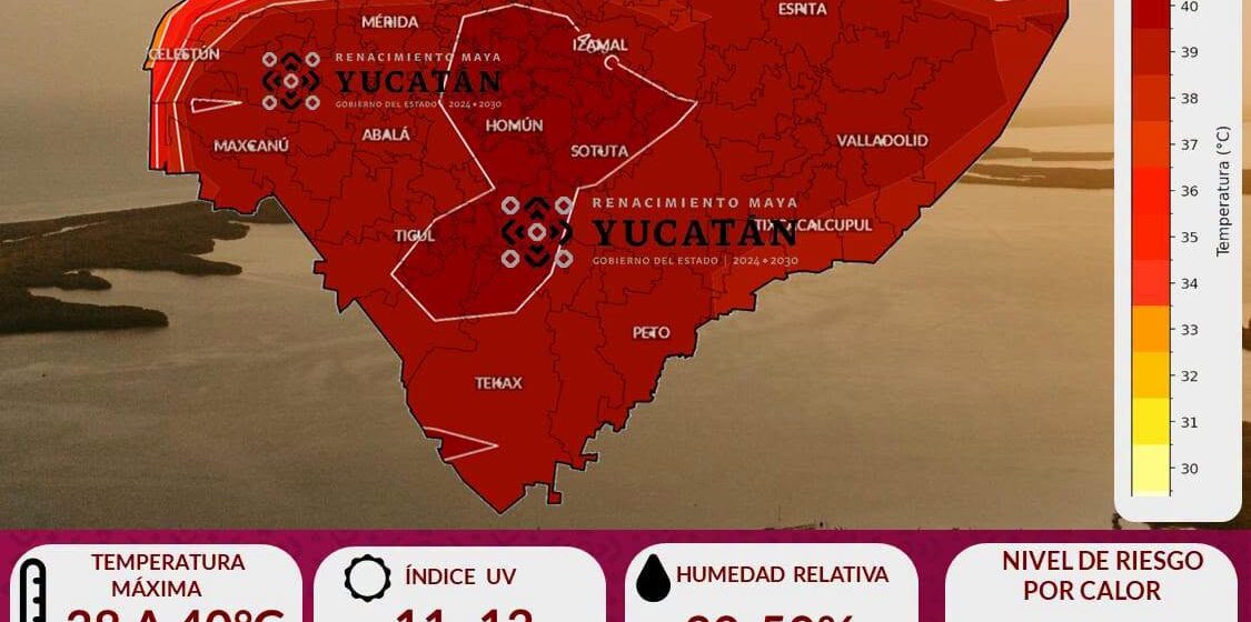 Clima en Yucatán hoy 24 de junio: Onda tropical provocará lluvias y calor de hasta 40°C