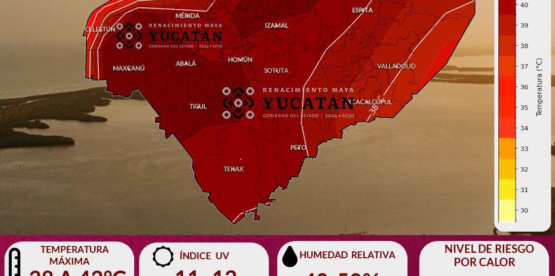 prono2 Clima en Yucatán: temperaturas alcanzarán los 42°C este sábado 20 de junio