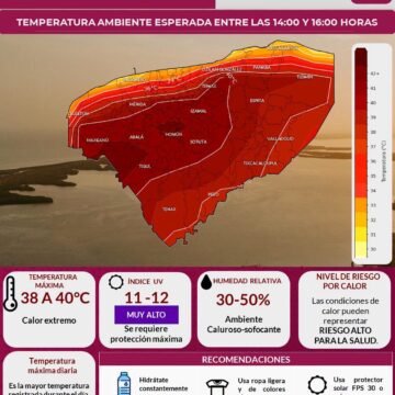 pronoo2 Clima en Yucatán hoy 23 de junio: Aire del Caribe mantendrá calor extremo de hasta 40°C