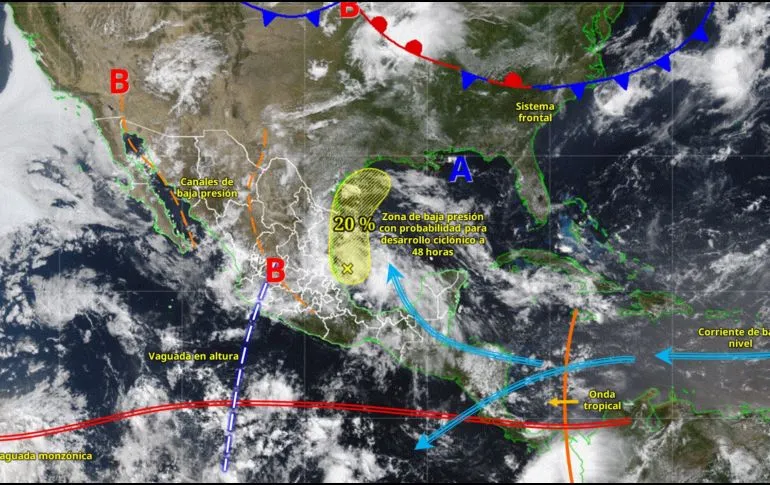 smn SMN alerta por lluvias intensas en México y calor extremo en el norte