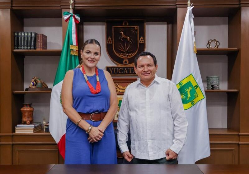 El Gobernador Joaquín Díaz Mena y la alcaldesa de Mérida, Cecilia Patrón Laviada, fortalecen la coordinación para impulsar proyectos estratégicos en beneficio de la zona metropolitana