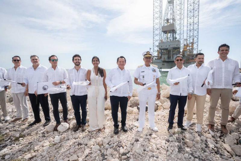 Comienza-construccion (1) Comienza la construcción de la nueva plataforma del Puerto de Altura de Progreso, la mayor inversión portuaria en la historia de Yucatán