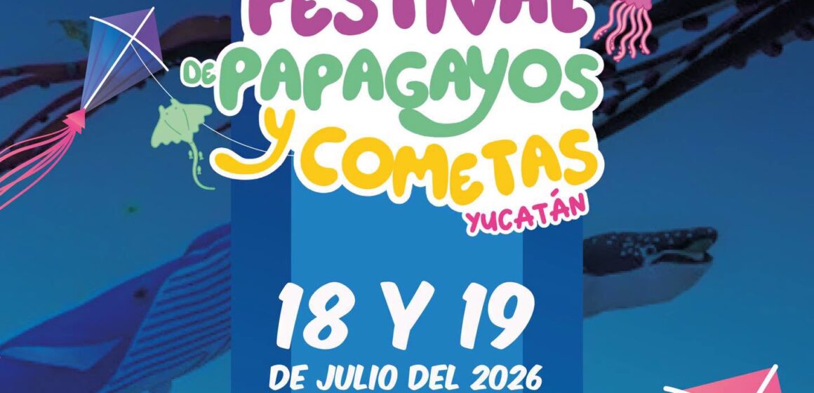 Festival Anuncian el 4.º Festival de Papagayos y Cometas 2026 en Progreso, Yucatán
