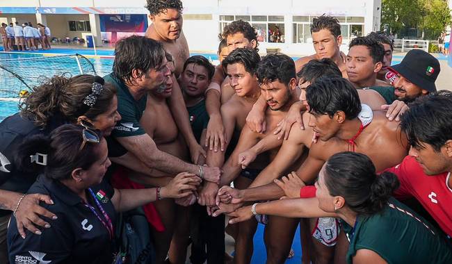 Mexico-conquista México conquista medalla de bronce en polo acuático varonil
