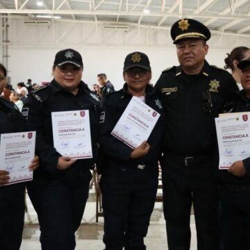 Policías municipales concluyen capacitación para atender violencia de género