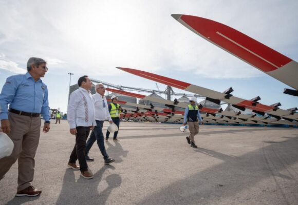 Arriban a Progreso componentes para el Parque Eólico Tizimín II, con inversión de 2,600 millones de pesos y mil empleos