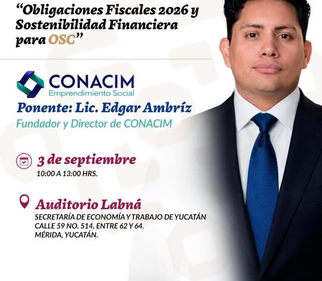 Japey ofrecerá capacitación fiscal gratuita a organizaciones civiles de Yucatán