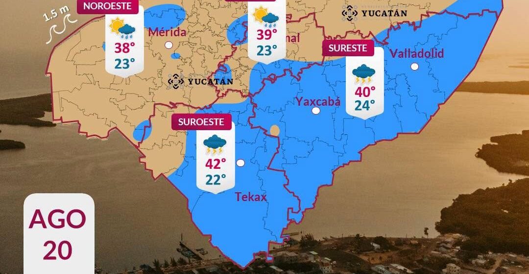 Clima (3) Yucatán tendrá lluvias y calor extremo este jueves