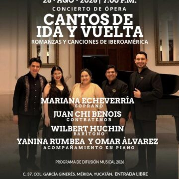 Concierto Cantos de ida y vuelta en el Centro Cultural La Ibérica Cantos de ida y vuelta lleva música iberoamericana a Mérida