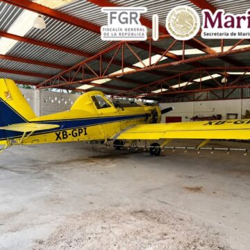 FGR Y MARINA, ASEGURAN  UNA AVIONETA, HIDROCARBURO, ARMAS Y NUMERARIO DURANTE CATEO EN CHAMPOTÓN, CAMPECHE : HAY 6 DETENIDOS