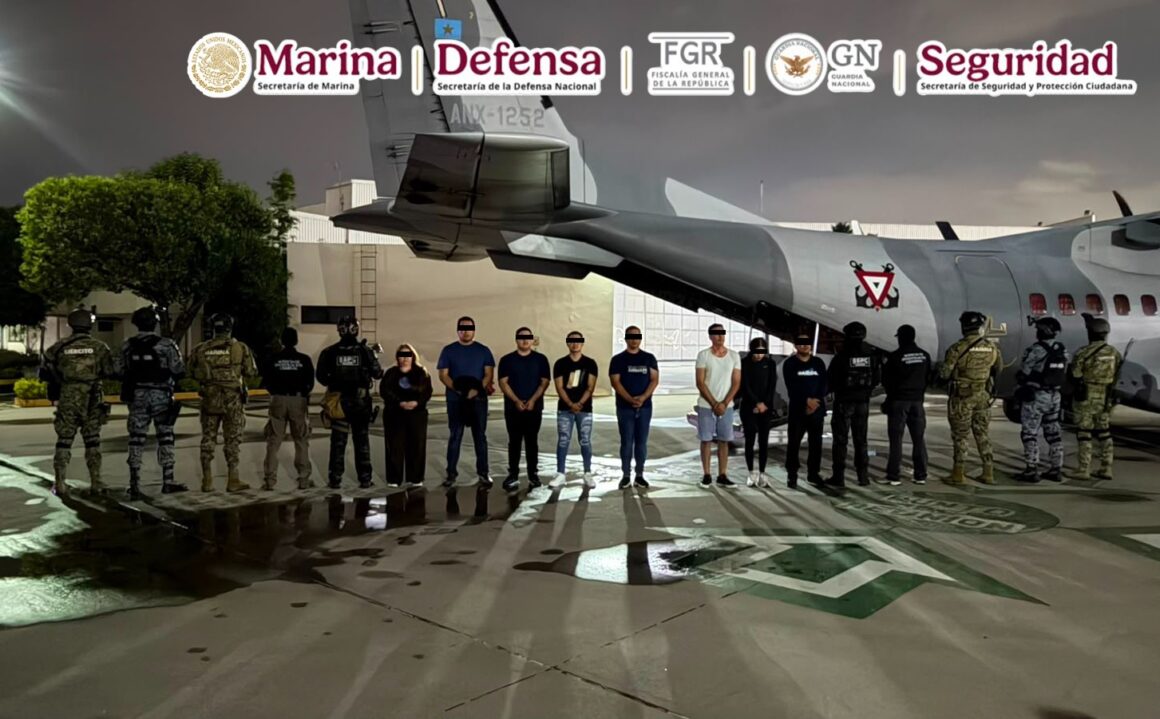GABINETE DE SEGURIDAD DETIENEN A 20 INTEGRANTES DEL CJNG EN OPERACIÓN SIMULTÁNEA EN HIDALGO, JALISCO Y MICHOACÁN