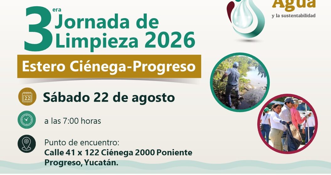 Conagua realizará jornada de limpieza en Ciénega de Progreso