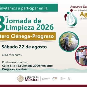 Jornada de limpieza de la Ciénega de Progreso 2026 Conagua realizará jornada de limpieza en Ciénega de Progreso