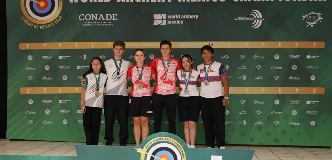 Estado de México lidera primeras medallas en tiro con arco