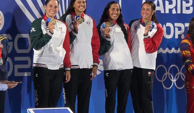 Natación-Mexicana (2) México conquista 22 oros en natación de Santo Domingo 2026