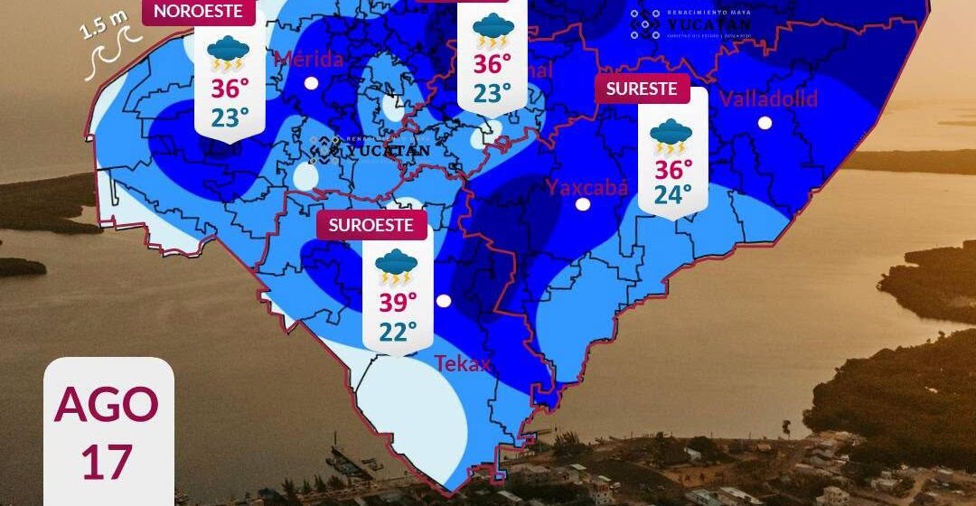 Pronostico (14) Pronóstico Yucatán: lluvias muy fuertes este lunes 17