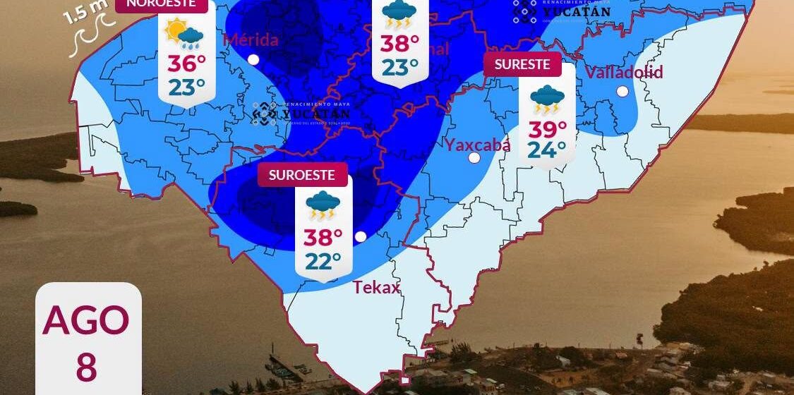 clima (10) Pronóstico del tiempo para Yucatán este sábado 8 de agosto