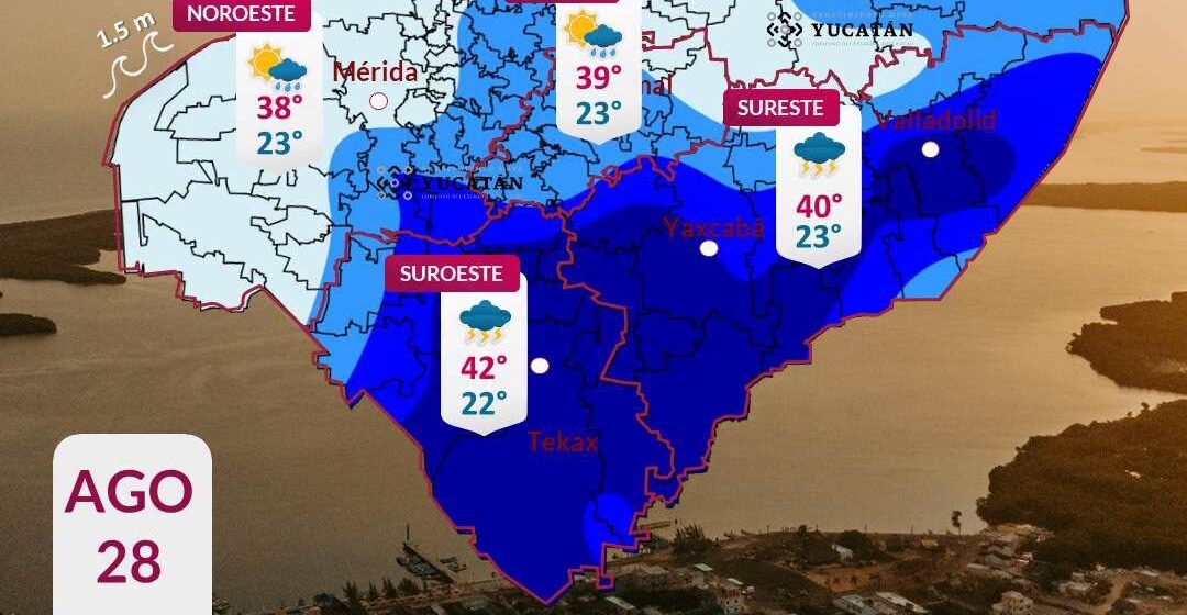 clima (7) Onda Tropical 33 mantendrá lluvias en Yucatán este viernes