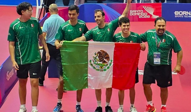 mexico-gana-oro-tenis-de-mesa (2) México gana oro por equipos en tenis de mesa en Santo Domingo 2026