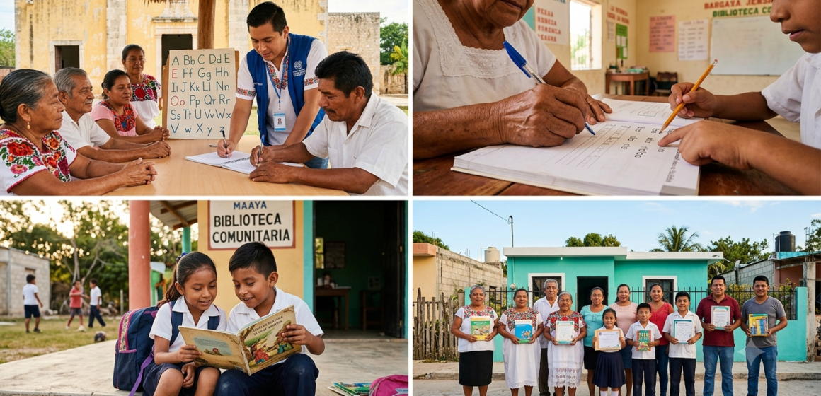 El rezago educativo en el Estado de Yucatán. Se encuentra en un 5.1% de personas analfabetas