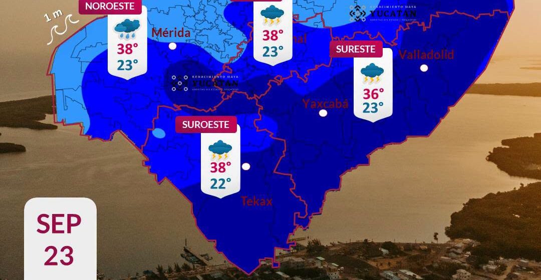 Clima (29) Clima en Yucatán: Onda tropical provocará lluvias muy fuertes este 23 de septiembre