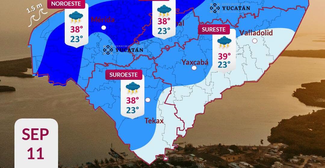 Onda Tropical 39 traerá lluvias y calor a Yucatán