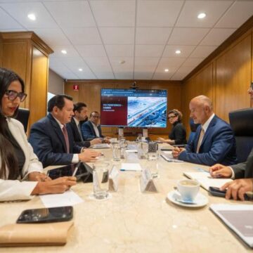 Joaquín Díaz Mena y Jesús Antonio Esteva Medina revisan el Plan Bienestar Metropolitano (1) Yucatán y SICT avanzan en obras del Plan Bienestar Metropolitano