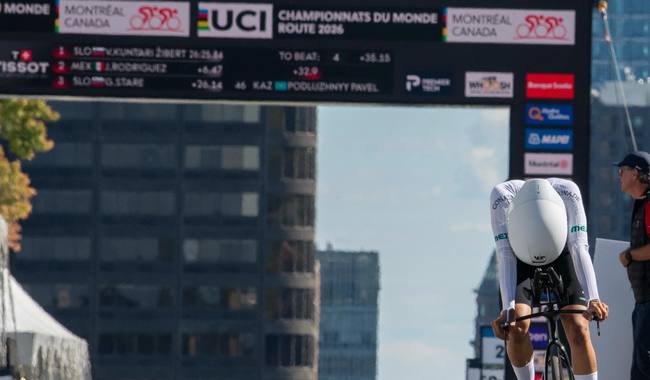 Nabyenka Bareño durante el Mundial de Ruta Montreal 2026 (2) Nabyenka Bareño destaca en Mundial de Ruta Montreal 2026