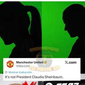 Manchester United desmiente entre risas: la silueta de su nuevo fichaje no es Claudia Sheinbaum