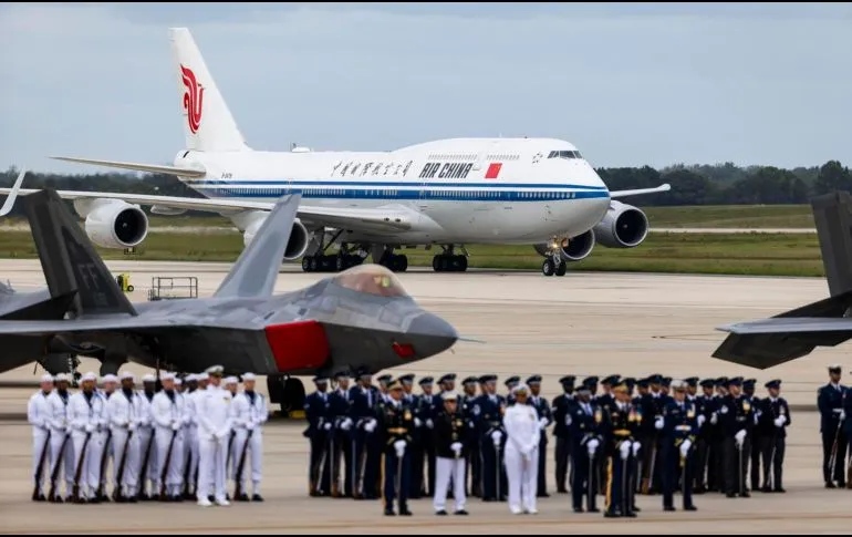 Xi Jinping llega a Washington para reunirse con Donald Trump (1) Xi Jinping llega a Washington para reunirse con Trump