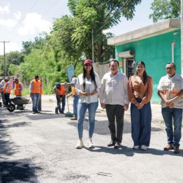 18 calles reparadas y 100 metros de calle nueva en siete semanas (1) San Luis Sur Dzununcán: 18 calles reparadas y 100 metros de calle nueva en siete semanas