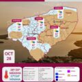 Clima en Yucatán: Lluvias dispersas este 28 de octubre