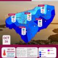 Clima en Yucatán: Lluvias fuertes este 26 de octubre
