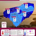 Clima en Yucatán: Lluvias fuertes este 5 de octubre