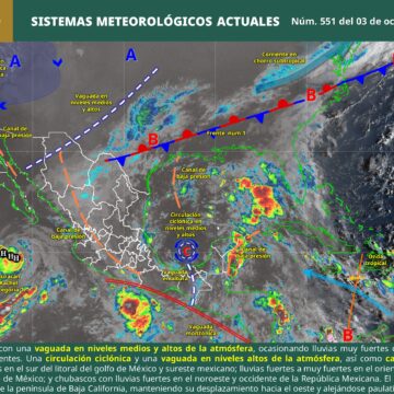 Huracán Rachel se debilita y deja lluvias en México