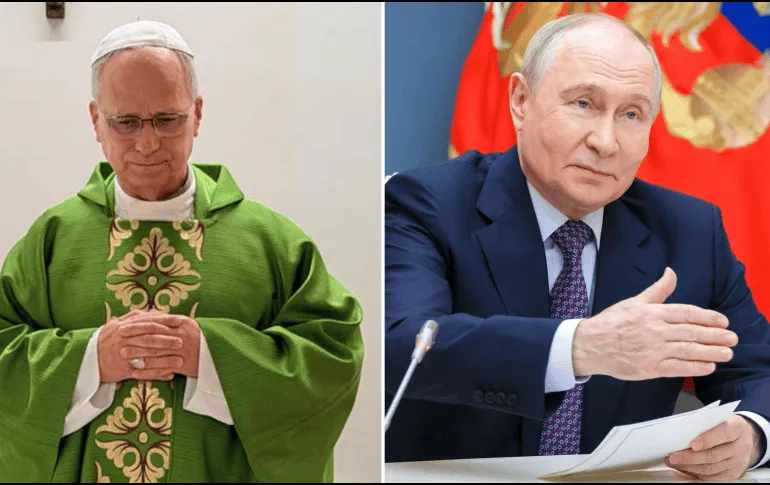 Papa León XIV durante su recuperación tras una cirugía pulmonar. (2) Papa León XIV habla con Putin y pide un alto el fuego
