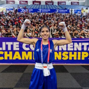 Valeria Amparán durante el Campeonato Panamericano Continental de Boxeo Puebla 2026 (2) Valeria Amparán busca el oro en Puebla 2026