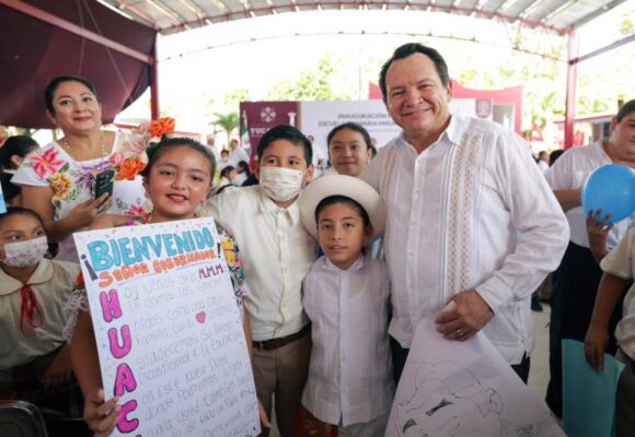 Renacimiento Maya invierte siete millones de pesos en infraestructura educativa digna en Sucilá